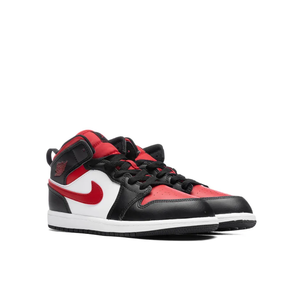 Air 1 Mid (PS) - Black/Fire Red/White