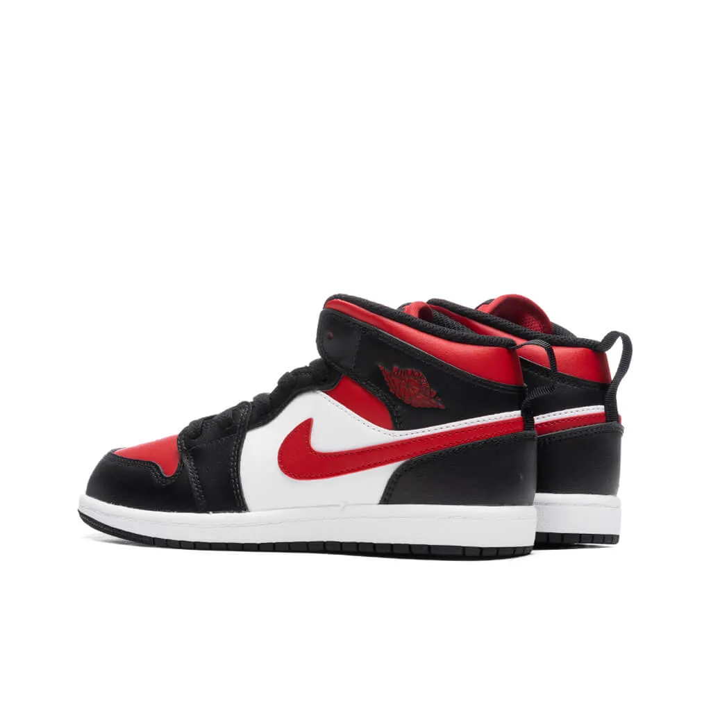 Air 1 Mid (PS) - Black/Fire Red/White