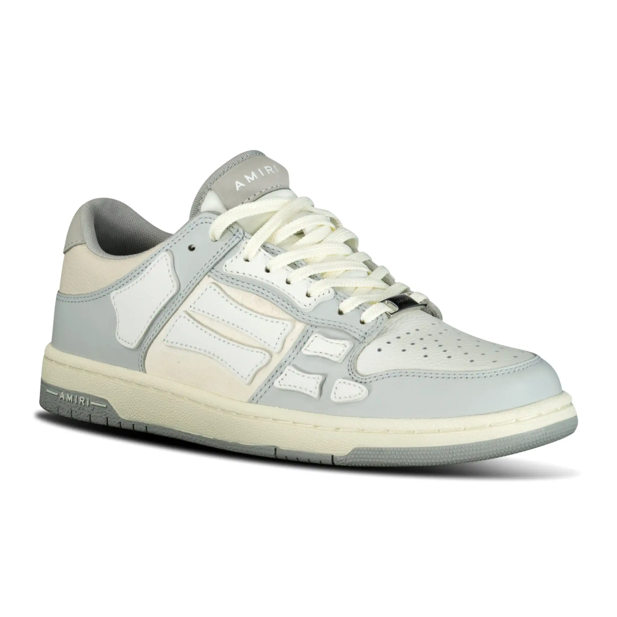 AMIRI SKELETON LOW TOP TRAINERS GREY