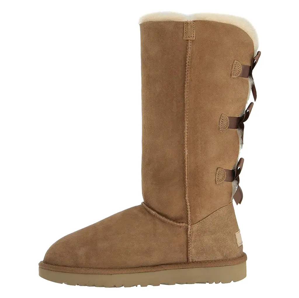 Bailey Bow II Water Resistant Suede Sheepskin Women's Tall Winter Boots