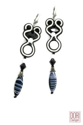 Black & White Trendy Earrings