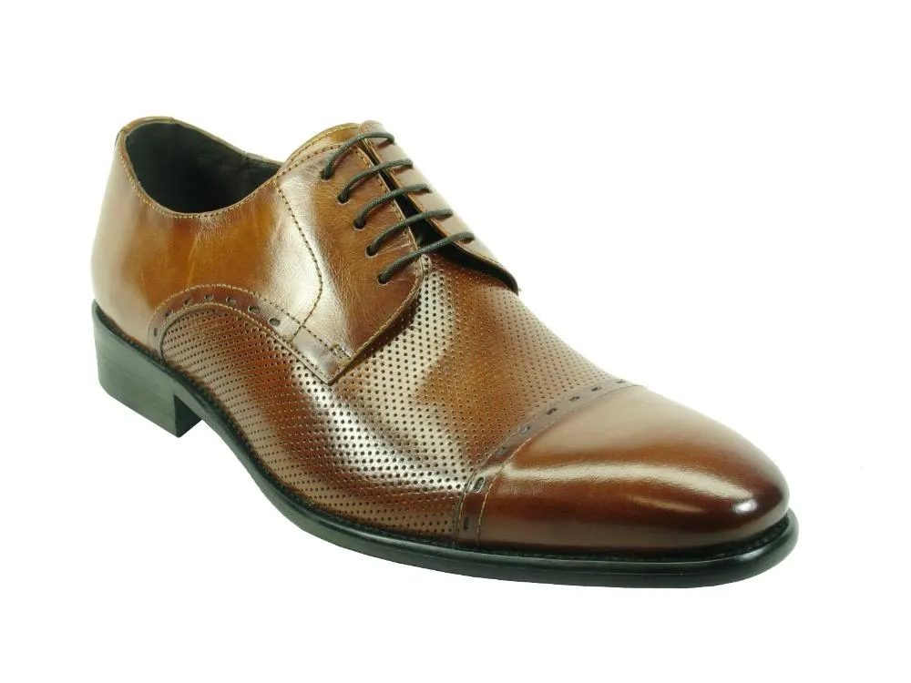 Cap Toe Leather Lace-up Shoe