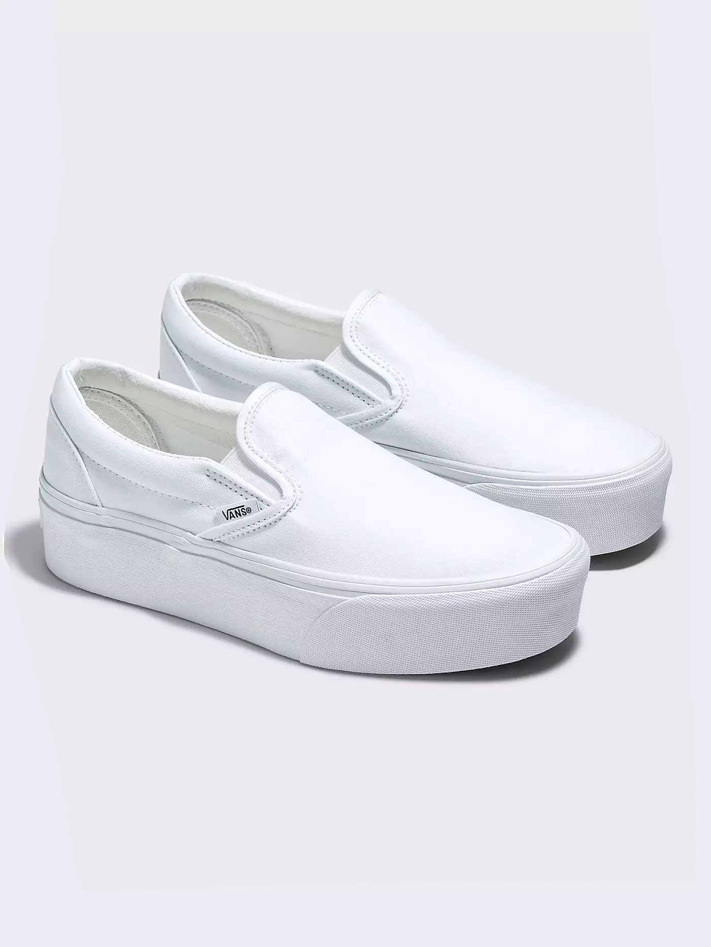 Classic Slip-on Stackform Canvas True White Shoes