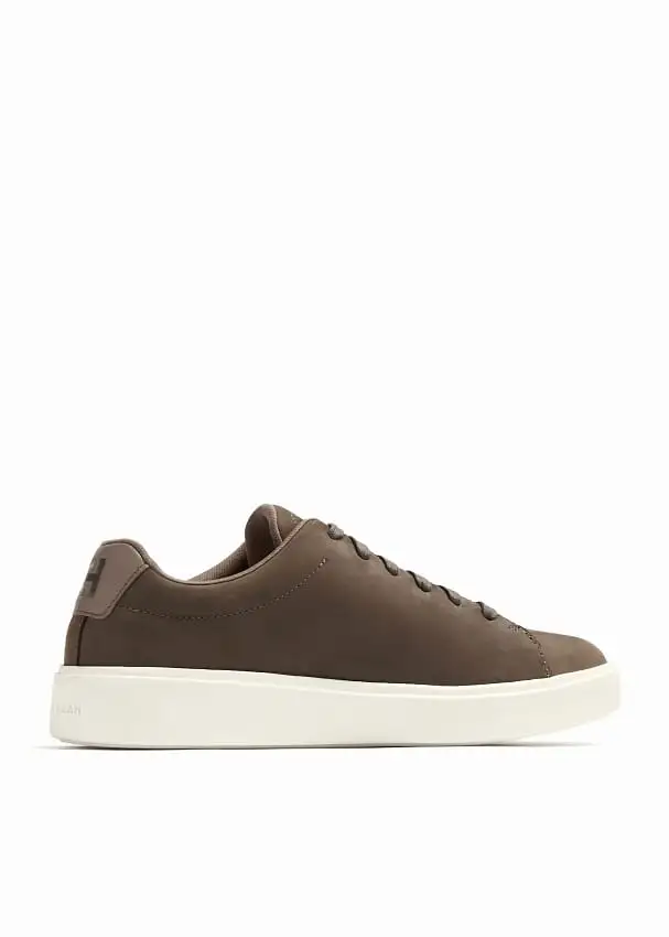 Cole Haan Grand Crosscourt Traveler Irish Coffee Nubuck Lace Up Low Top Sneakers