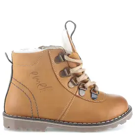 (Ev2545MA-17) Emel yellow Lace Up Winter Boots