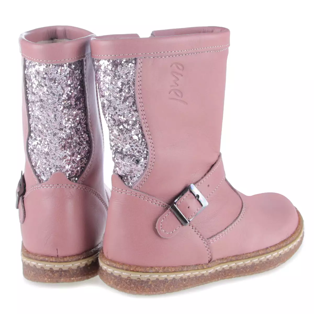 (EV2687-8) Emel high winter boots Pink glitter