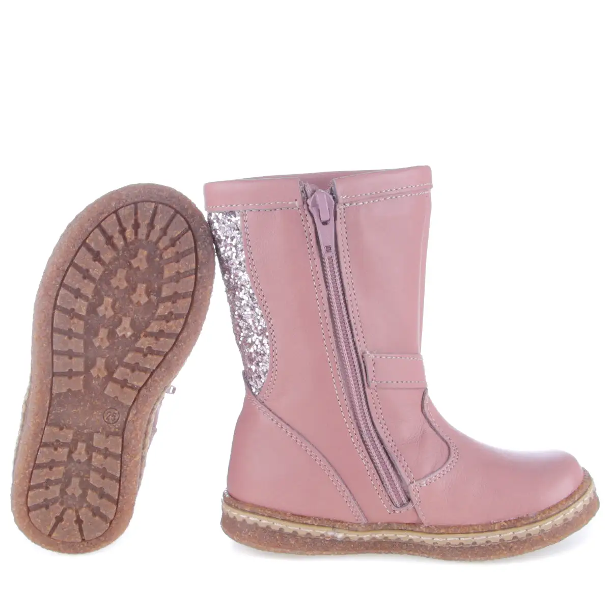 (EV2687-8) Emel high winter boots Pink glitter