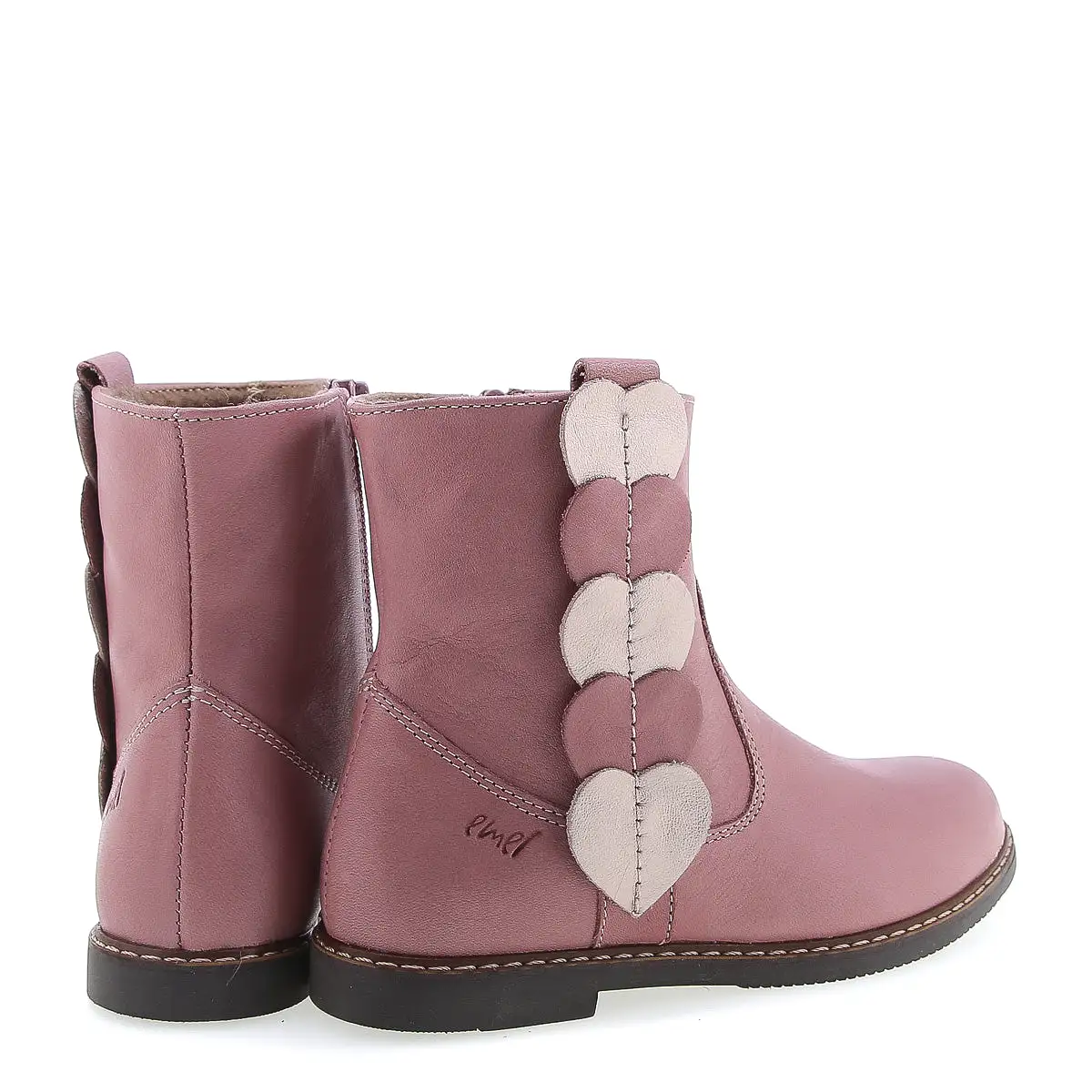 (EY2692-4) Emel winter boots hearts pink