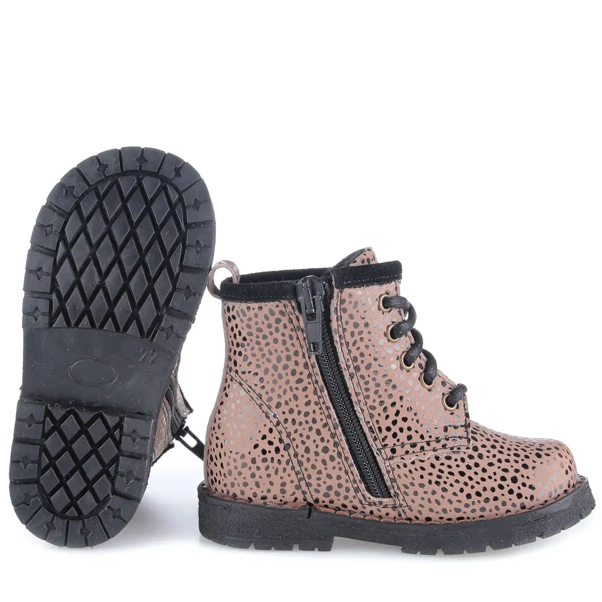 (EY2727A-1) Emel Lace Up Winter Boots with membrane