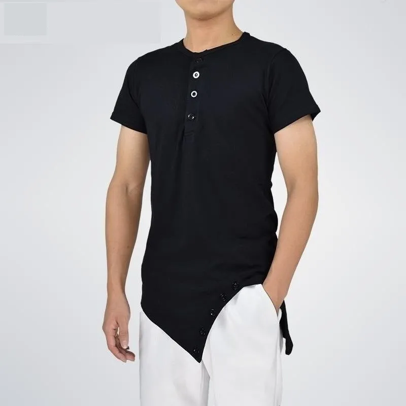 Fashion Street Wear for Men Hi-Street Longline Sharp Triangle Tail Shirt