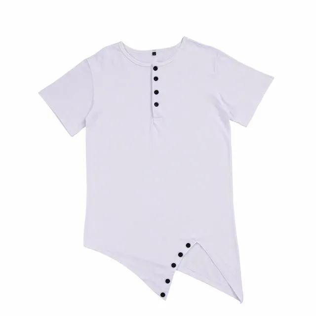 Fashion Street Wear for Men Hi-Street Longline Sharp Triangle Tail Shirt