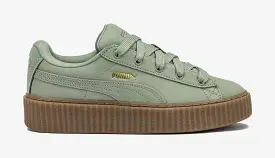 Fenty Creeper Phatty Earth Tone Womens Lifestyle Shoes (Green Fog/Gold/Gum)