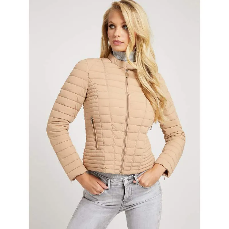 Guess beige padded jacket - Unas1- Guess with Discounts- Miami