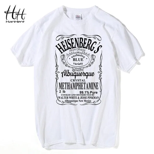 HanHent Funny T shirts Men Summer Fashion Moon Print Tshirt Casual Short Sleeve O-neck T-shirt Cotton Top Tees Dropshipping 2018