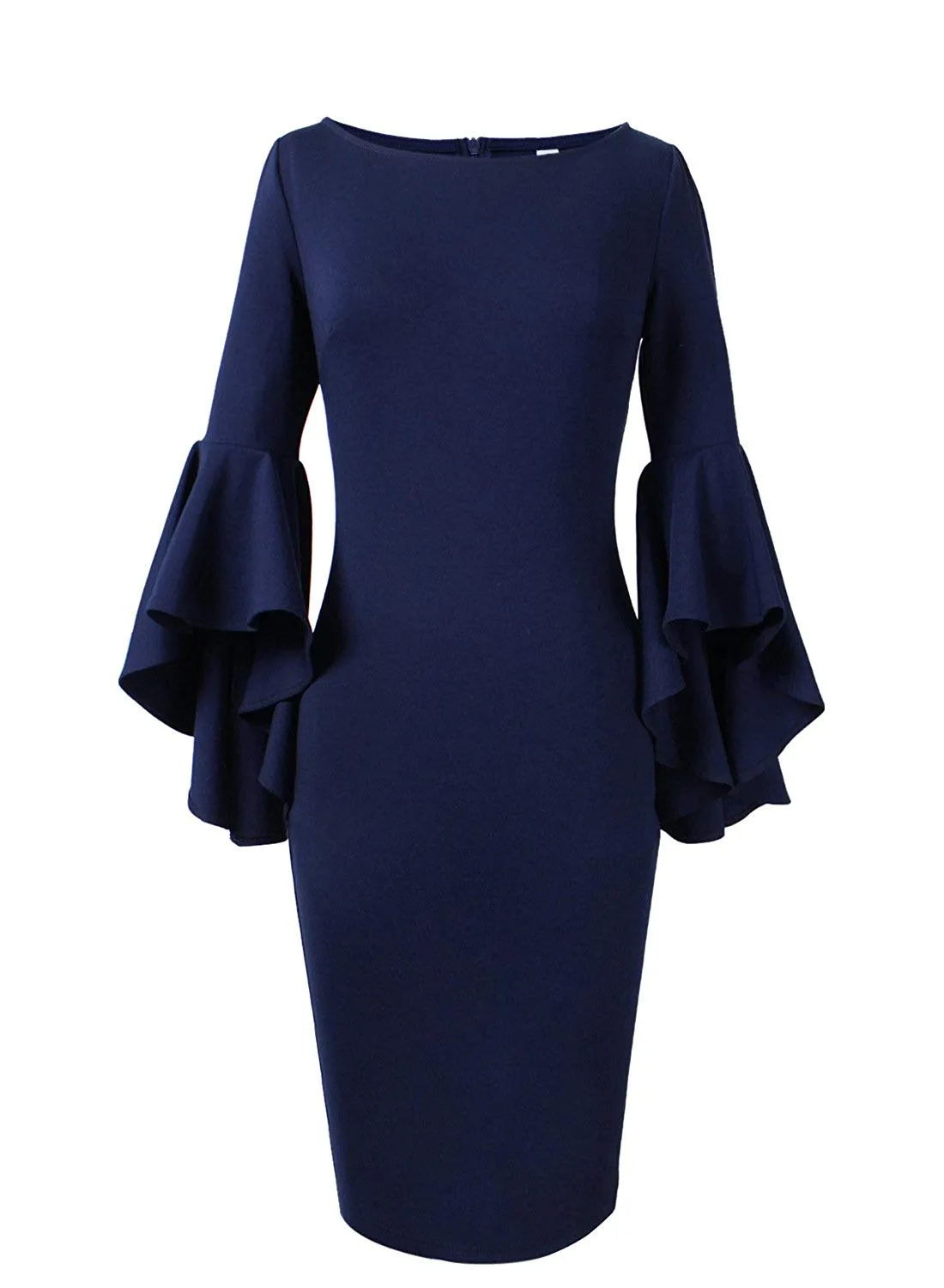 Haute Edition Women's Bell Sleeves Cocktail Party Dress