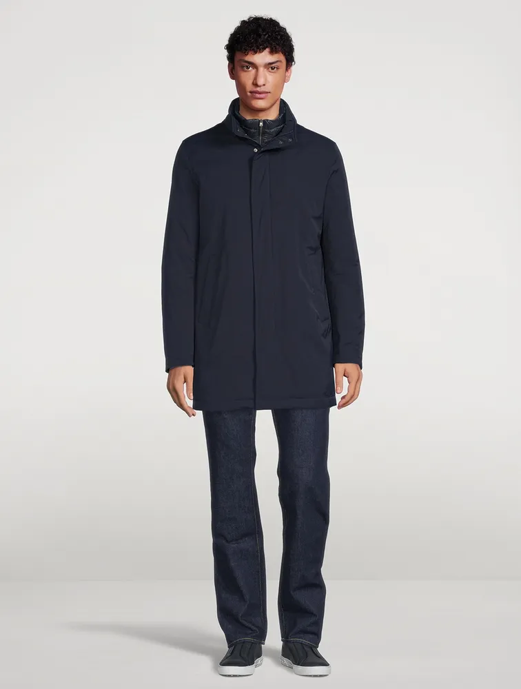 HERNO Keystone Down Overcoat With Windguard