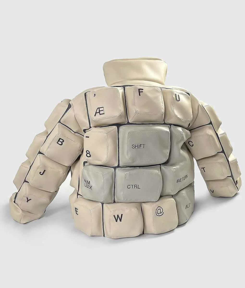 keyboard Puffer Jacket - keyboard Insulated Puffer Jacket