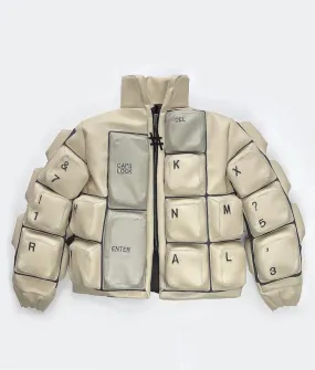 keyboard Puffer Jacket - keyboard Insulated Puffer Jacket