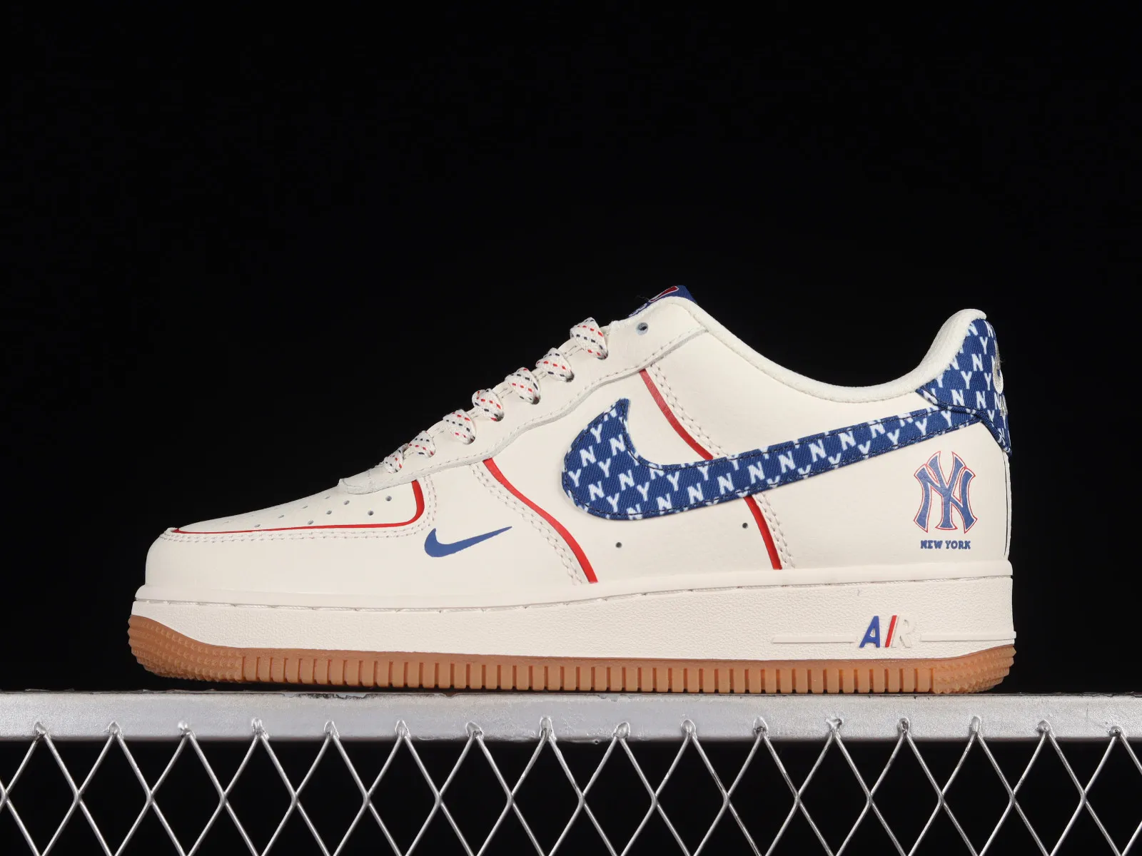 MLB x Nike Air Force 1 07 Low White Denim Blue Red DR9868-500