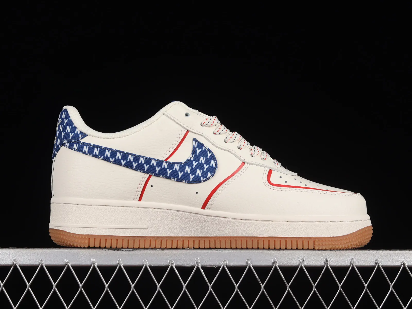 MLB x Nike Air Force 1 07 Low White Denim Blue Red DR9868-500