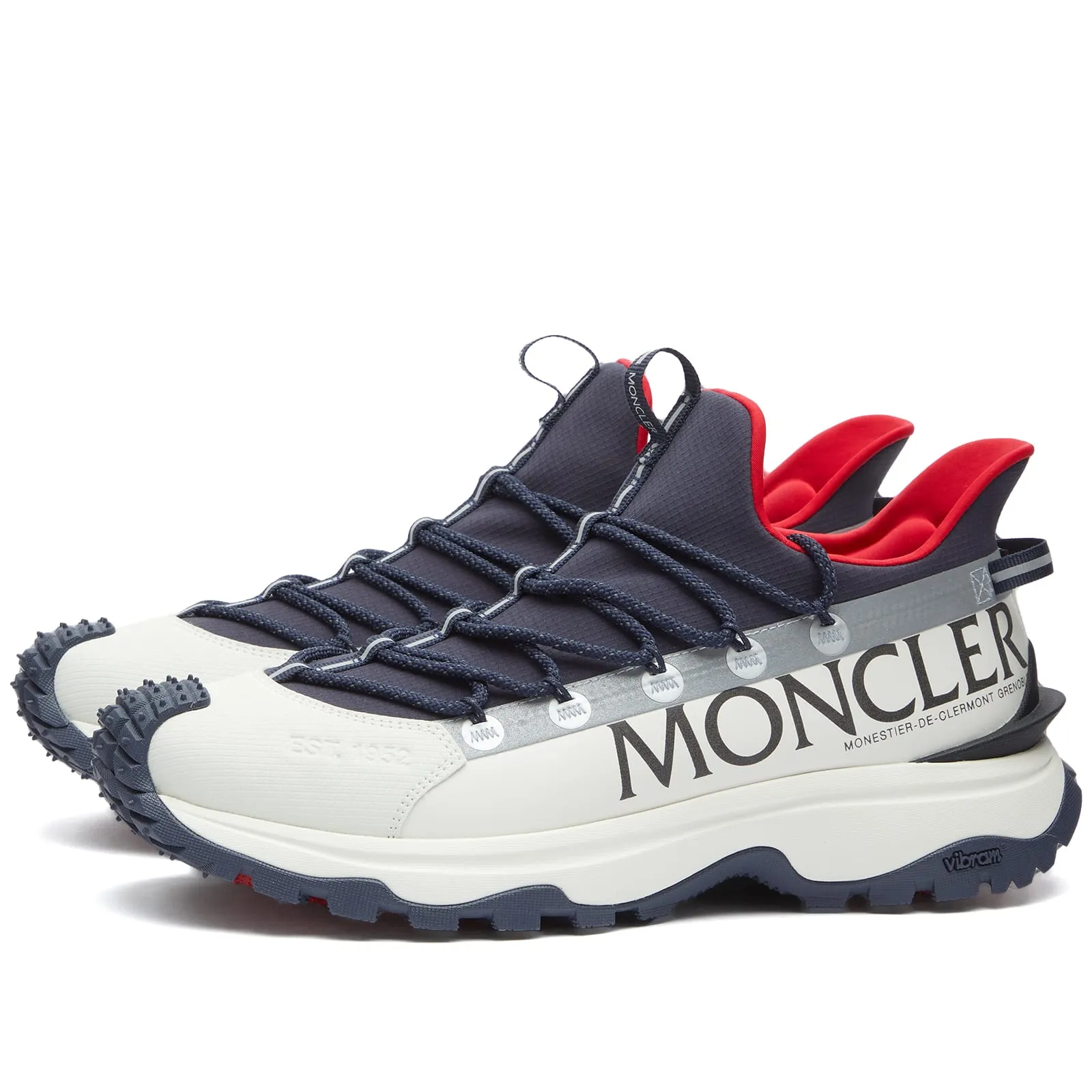 Moncler Trailgrip Lite 2 Low Top SneakersWhite & Red