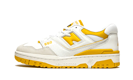 New Balance 550 Sea Salt Varsity Gold