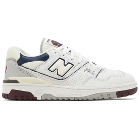 New Balance 550 White Burgundy Navy