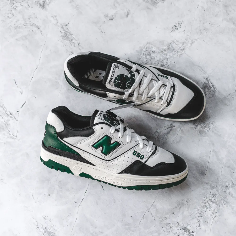 New Balance 550 White Green Black