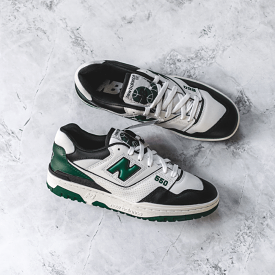 New Balance 550 White Green Black