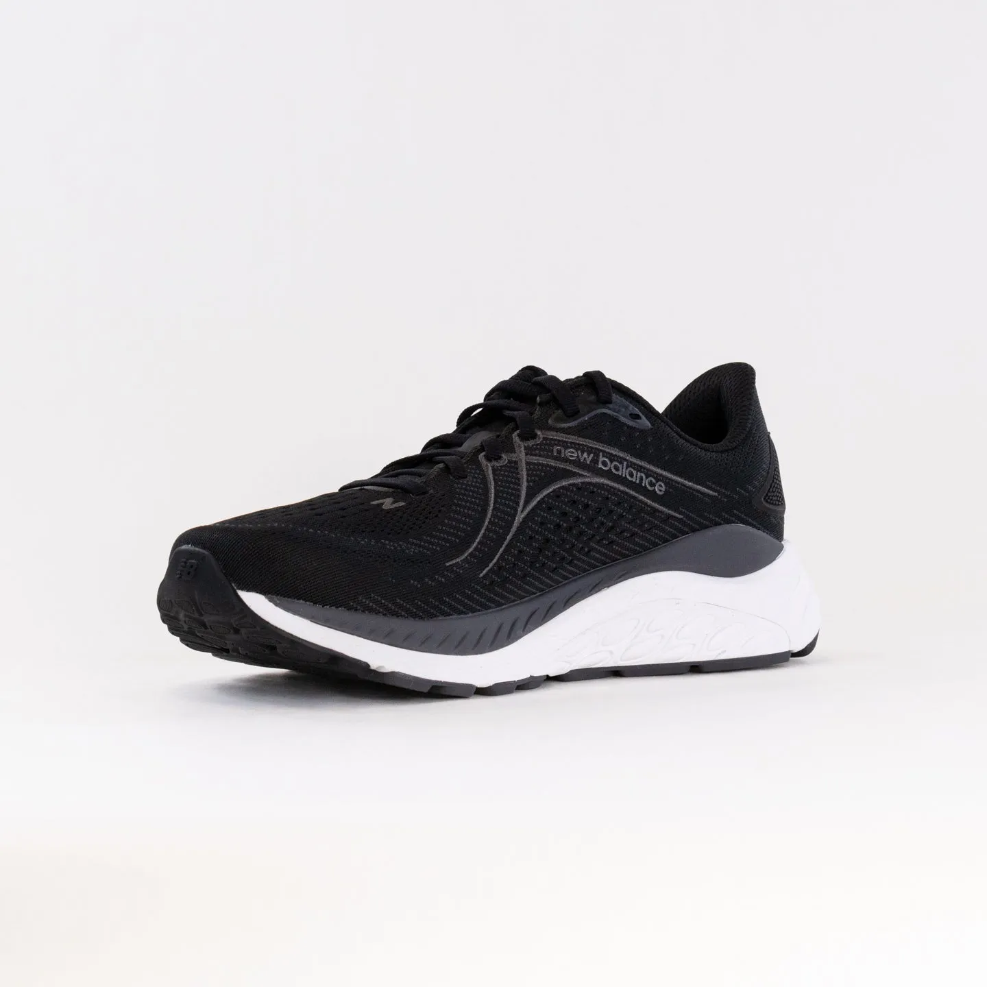 New Balance 860V13 (Men's) - Black/White/Lead