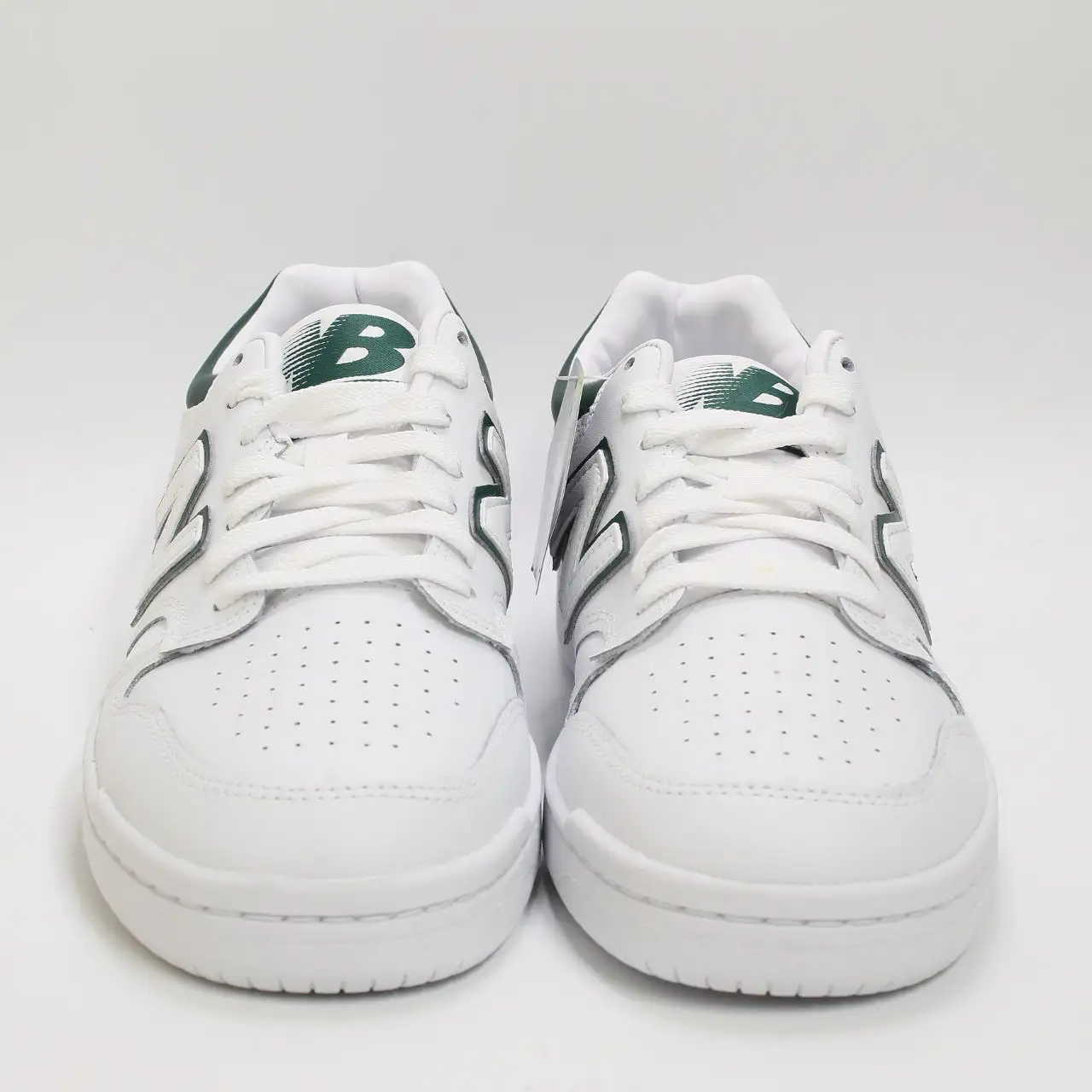 New Balance BB480 White Green Trainers