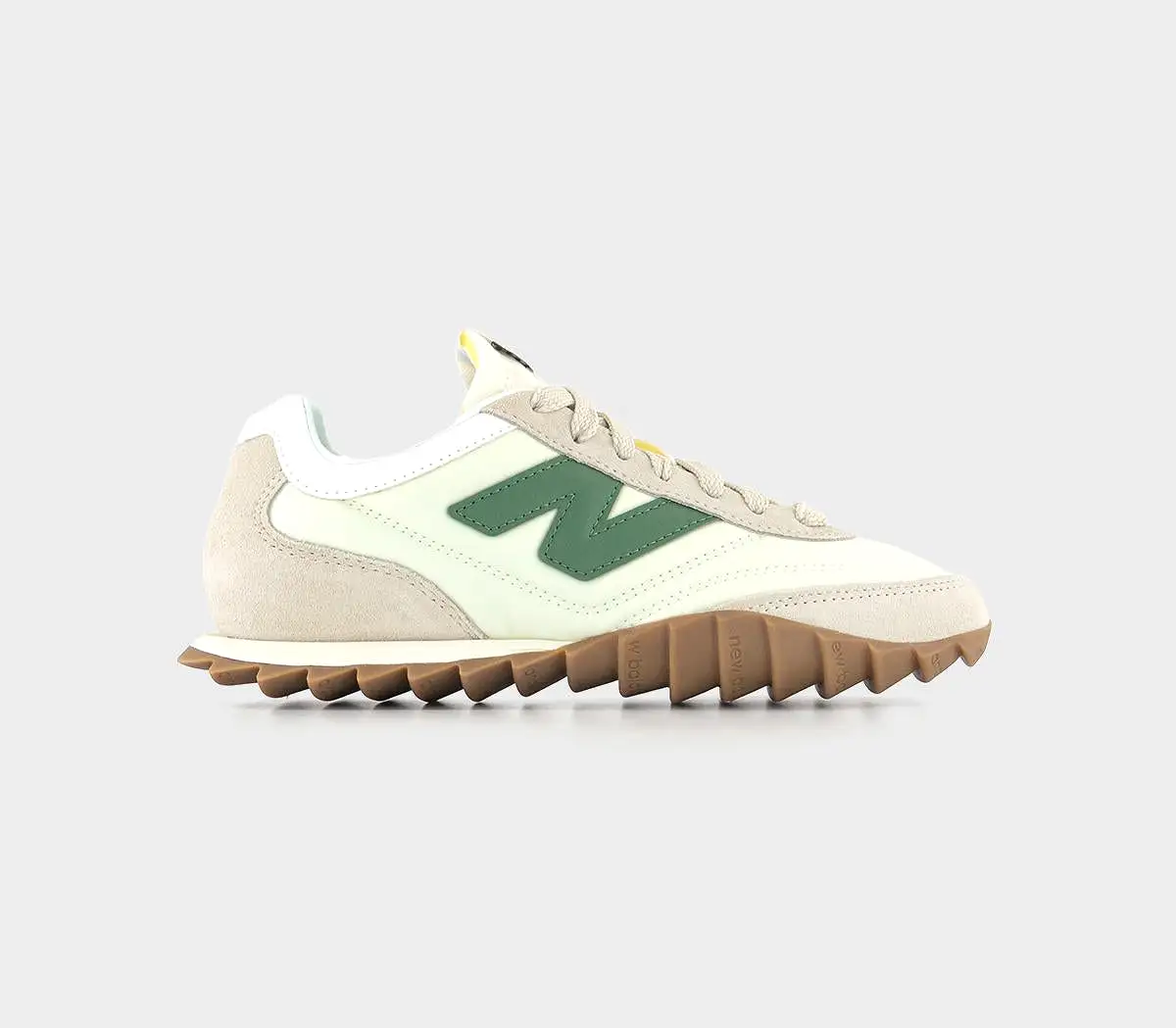 New Balance RC30 Angora White Green Gum Trainers