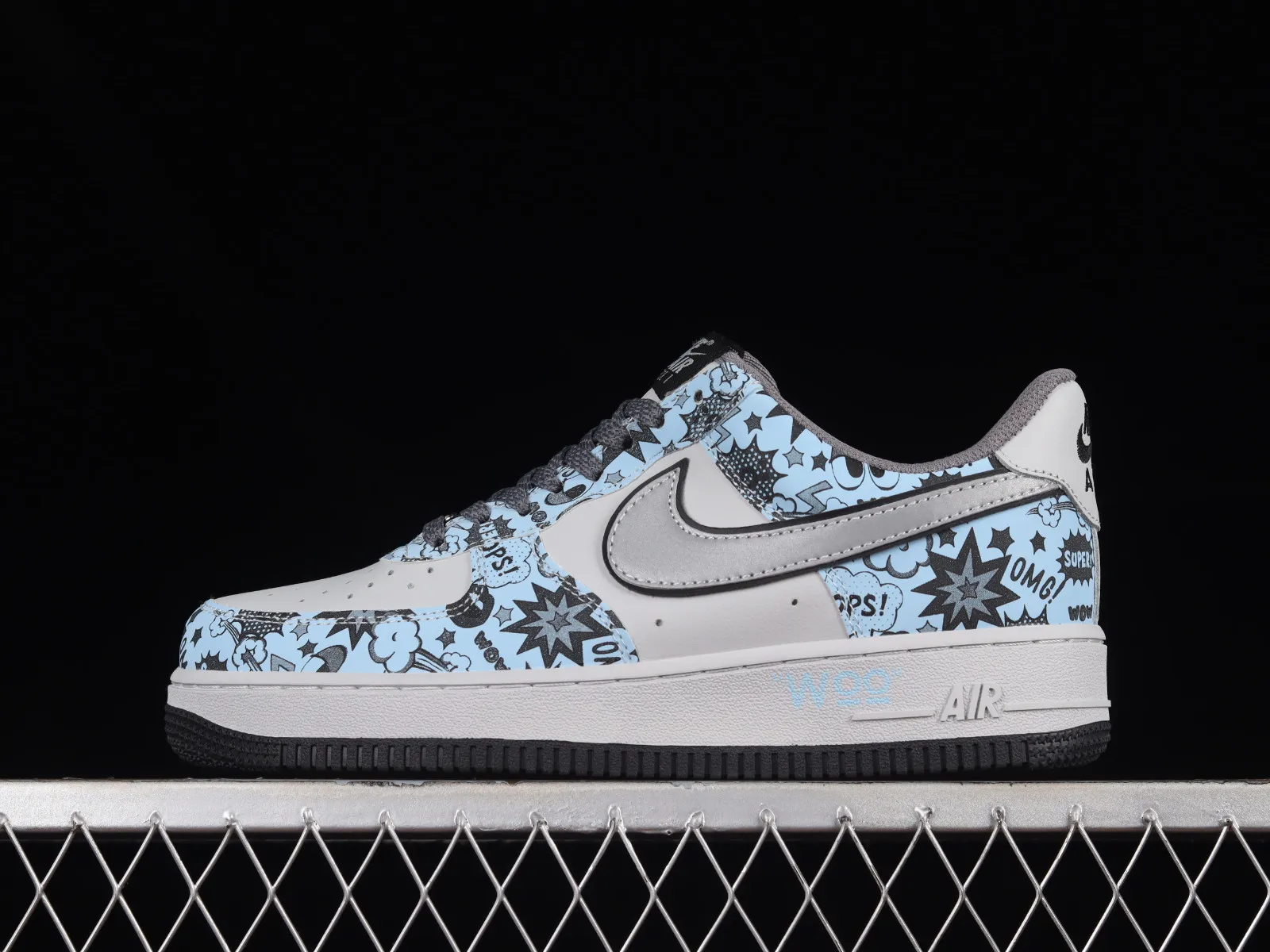 Nike Air Force 1 07 Low Smurfs Grey Blue Black ZG0088-822