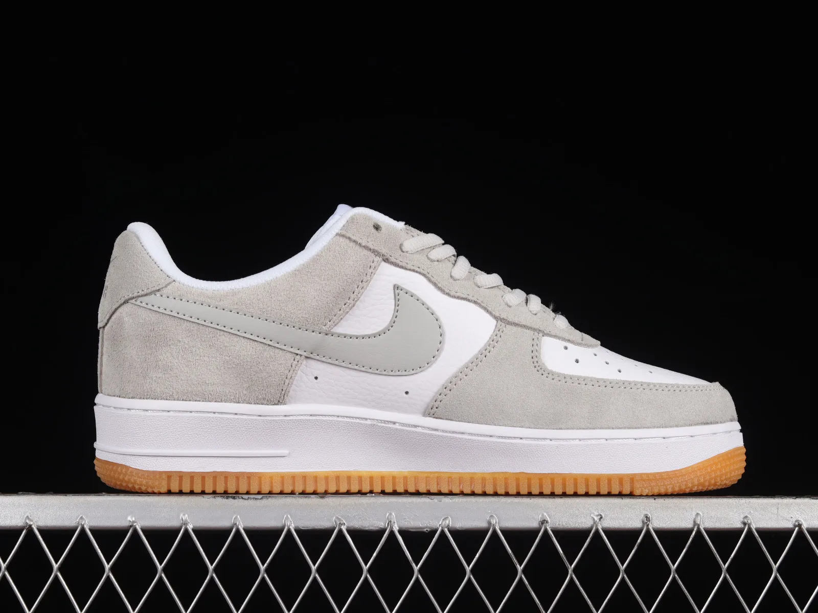 Nike Air Force 1 07 Low Suede Grey White Gum AH0286-101