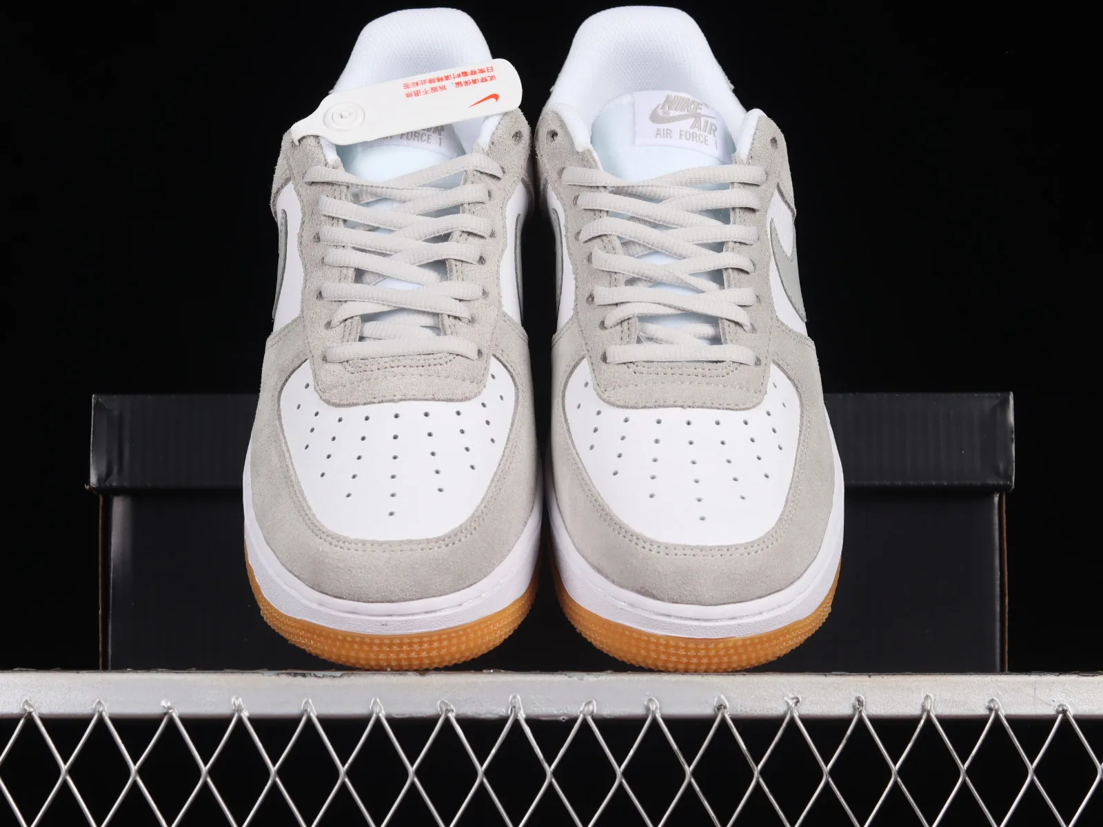 Nike Air Force 1 07 Low Suede Grey White Gum AH0286-101