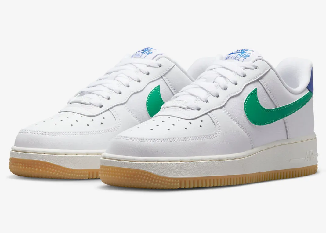 Nike Air Force 1 Low 07 White Stadium Green Game Royal Sanddrift DD8959-110