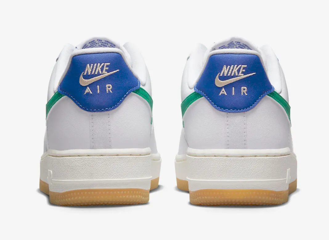 Nike Air Force 1 Low 07 White Stadium Green Game Royal Sanddrift DD8959-110