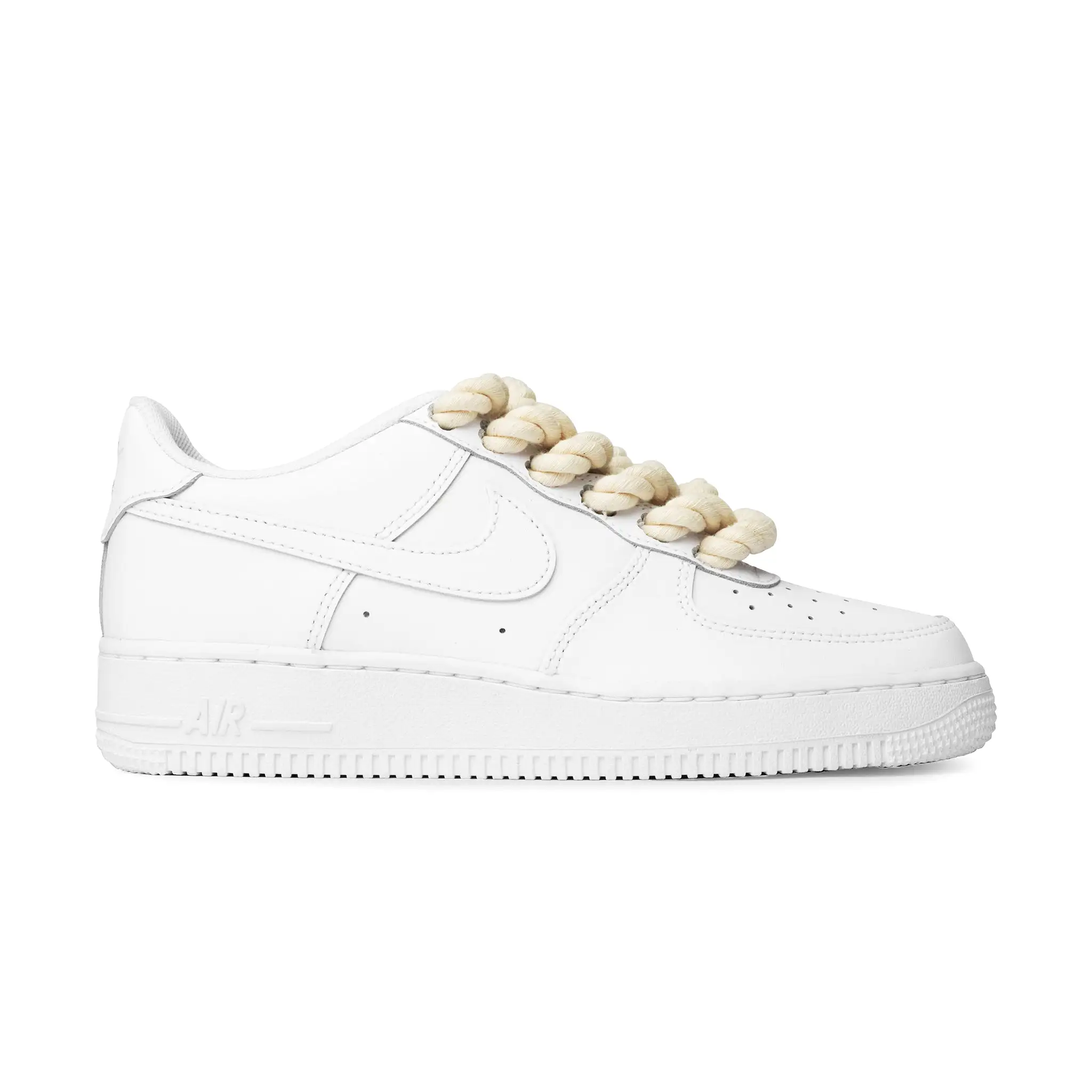 Nike Air Force 1 Low Rope Lace White Cream (GS)