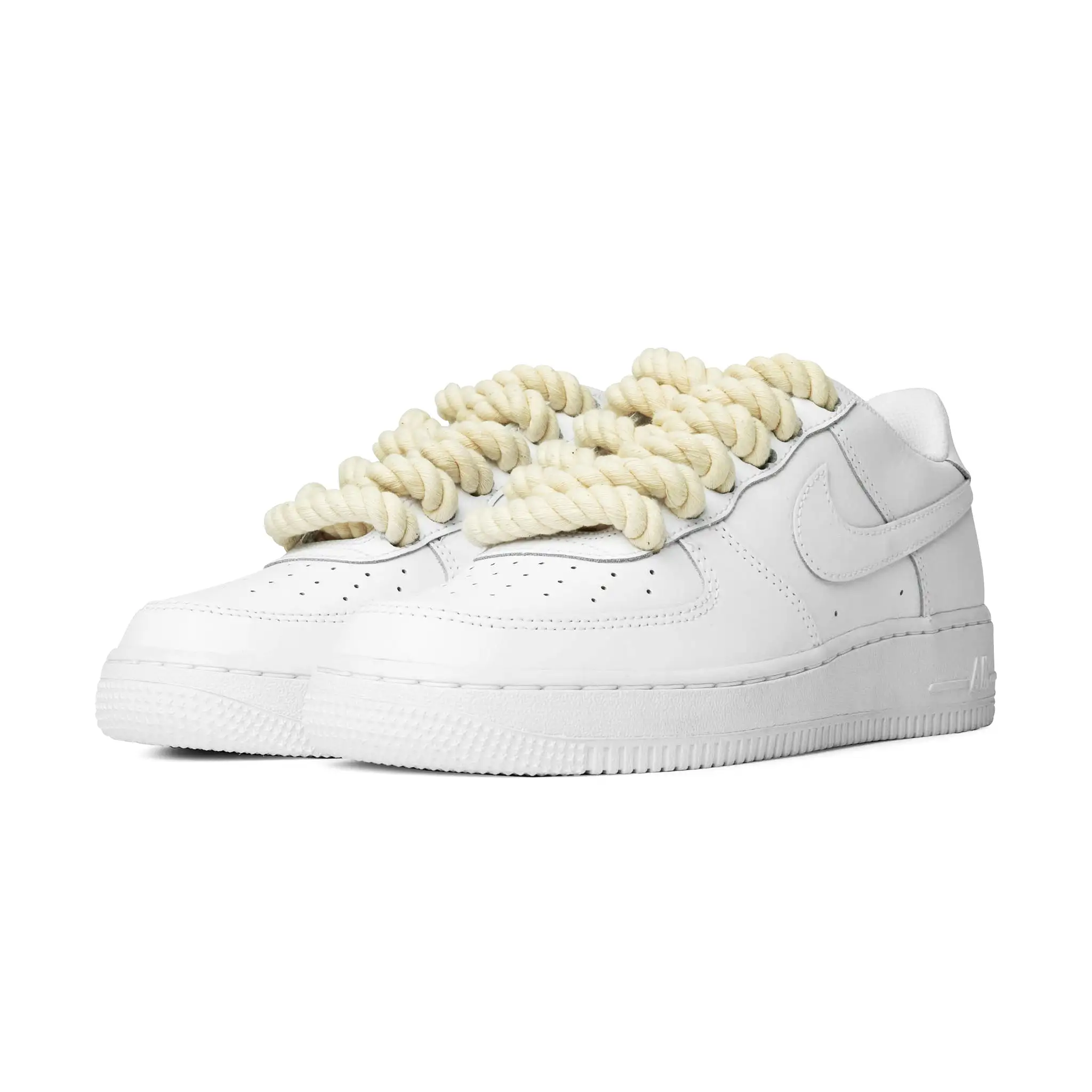 Nike Air Force 1 Low Rope Lace White Cream (GS)