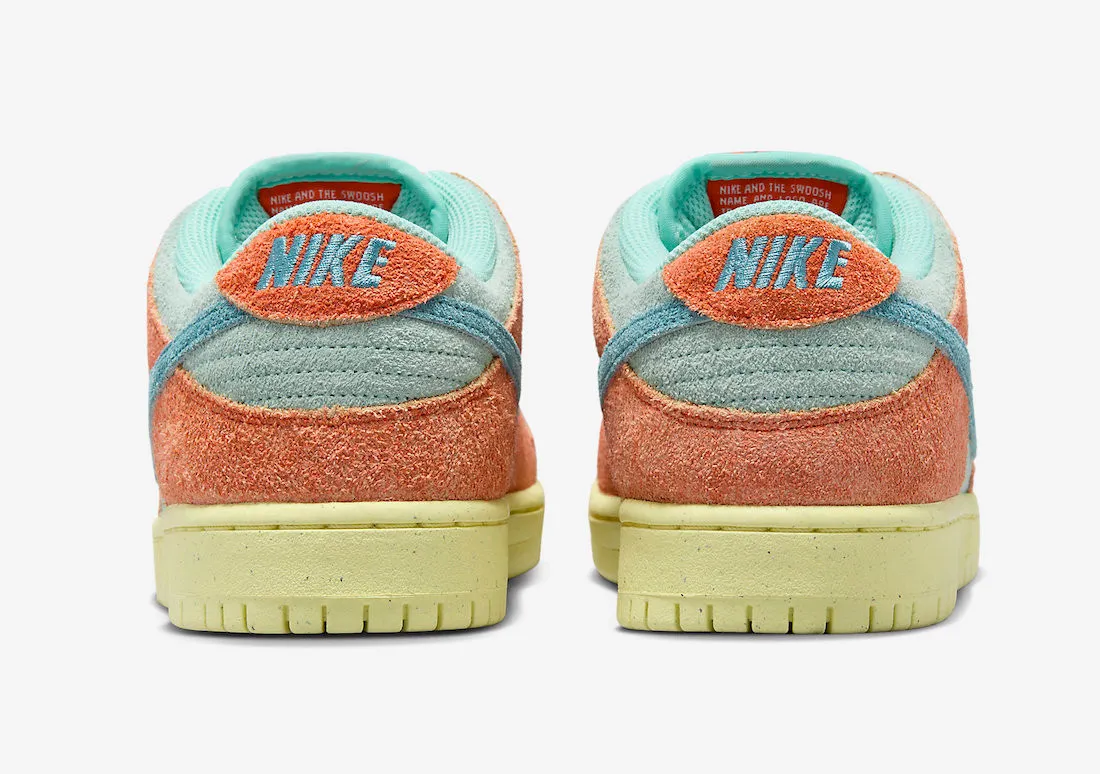 Nike SB Dunk Low Noise Aqua Orange Emerald Rise Lemon Chiffon DV5429-800