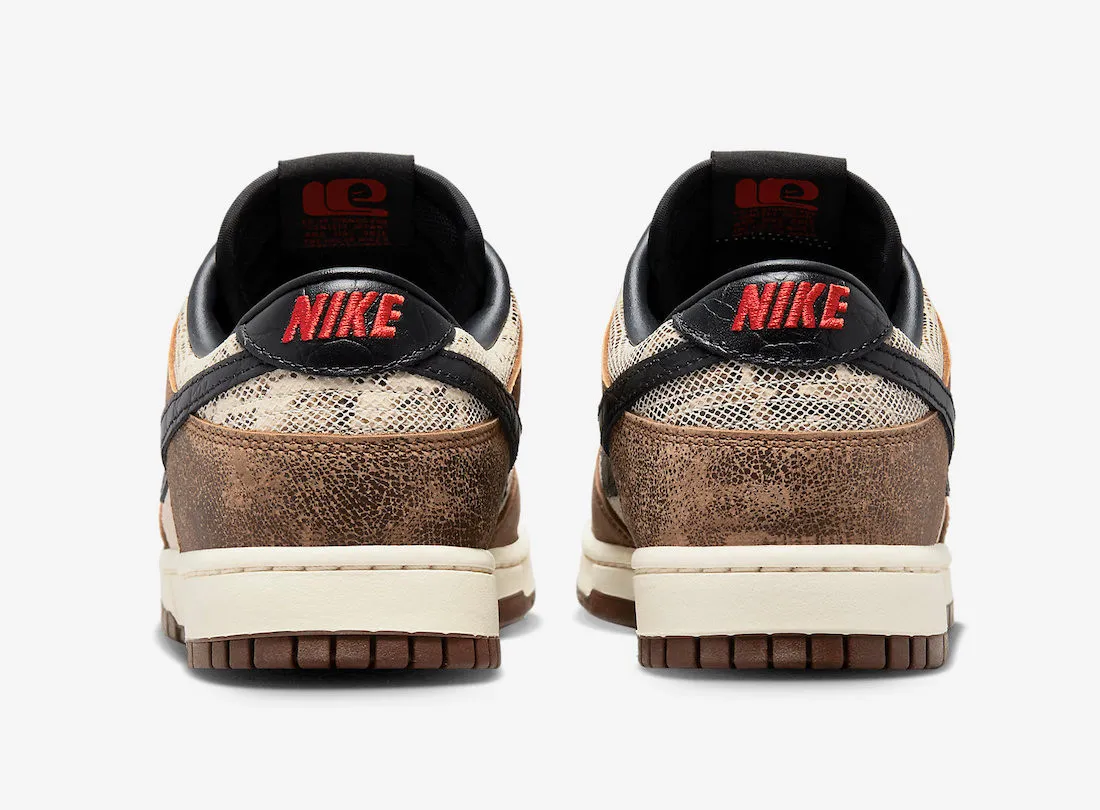 Nike SB Dunk Low Premium CO.JP Brown Snakeskin Ale Brown Black University Red FJ5434-120