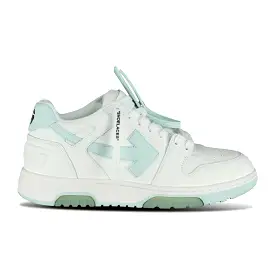 OFF-WHITE OUT OF OFFICE LOW TOP TRAINERS WHITE & MINT