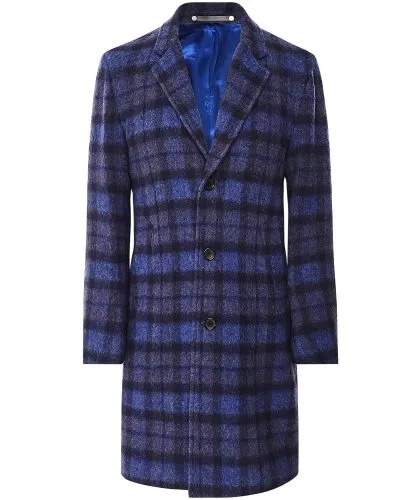 Paul Smith Wool Check Overcoat | Jules B