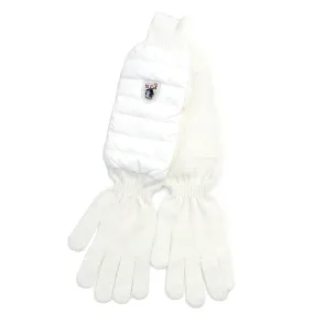 Puffer Gloves Off White