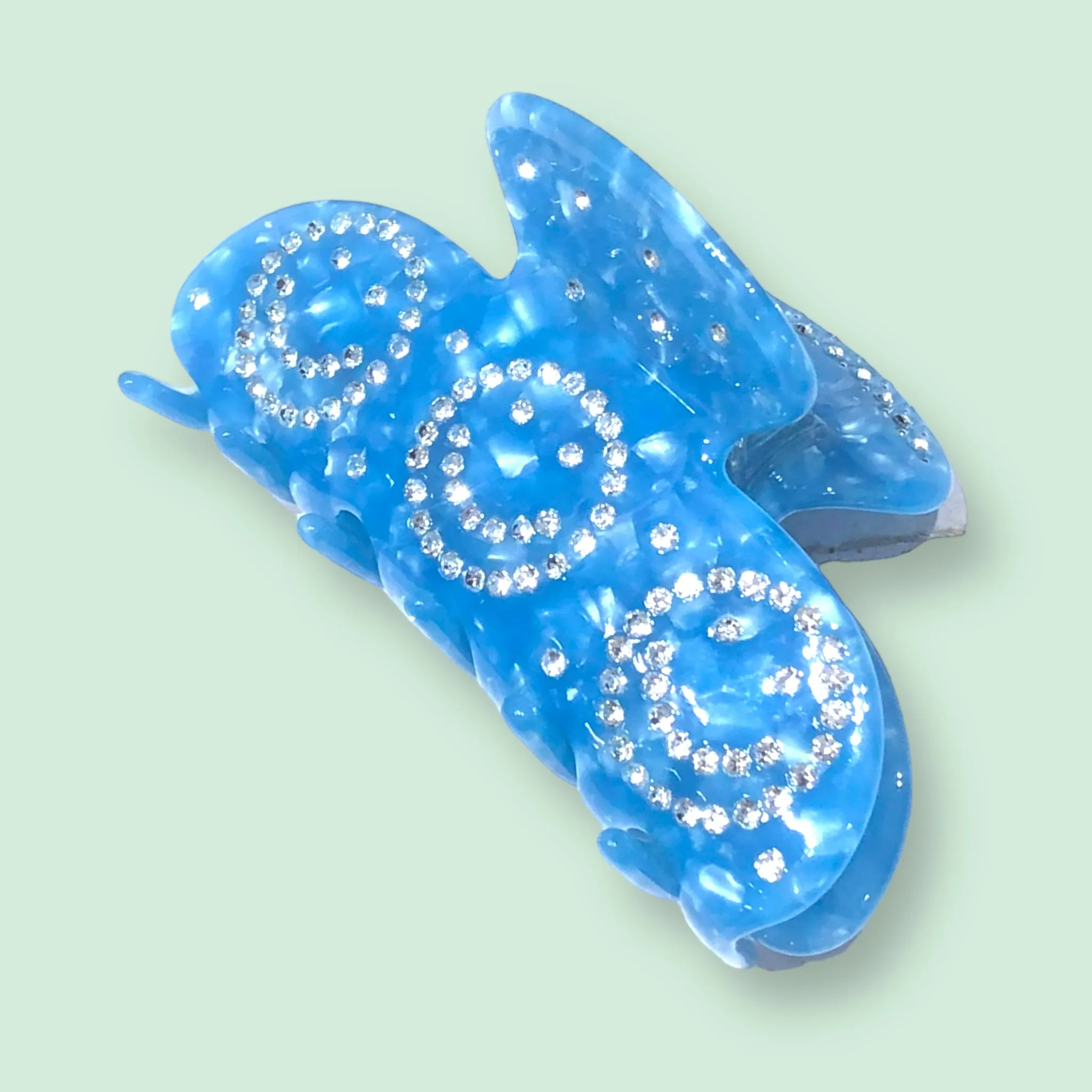 Rhinestone Soho Happy Claw Clip