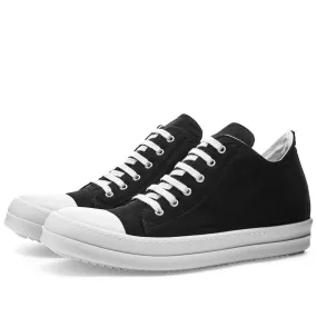 Rick Owens DRKSHDW Twill Low Top SneakerBlack & White