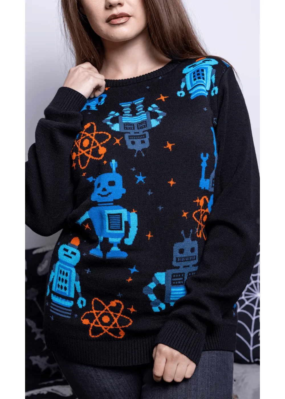 Run & Fly Robot Jumper Black