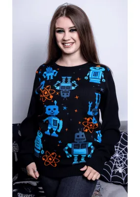 Run & Fly Robot Jumper Black