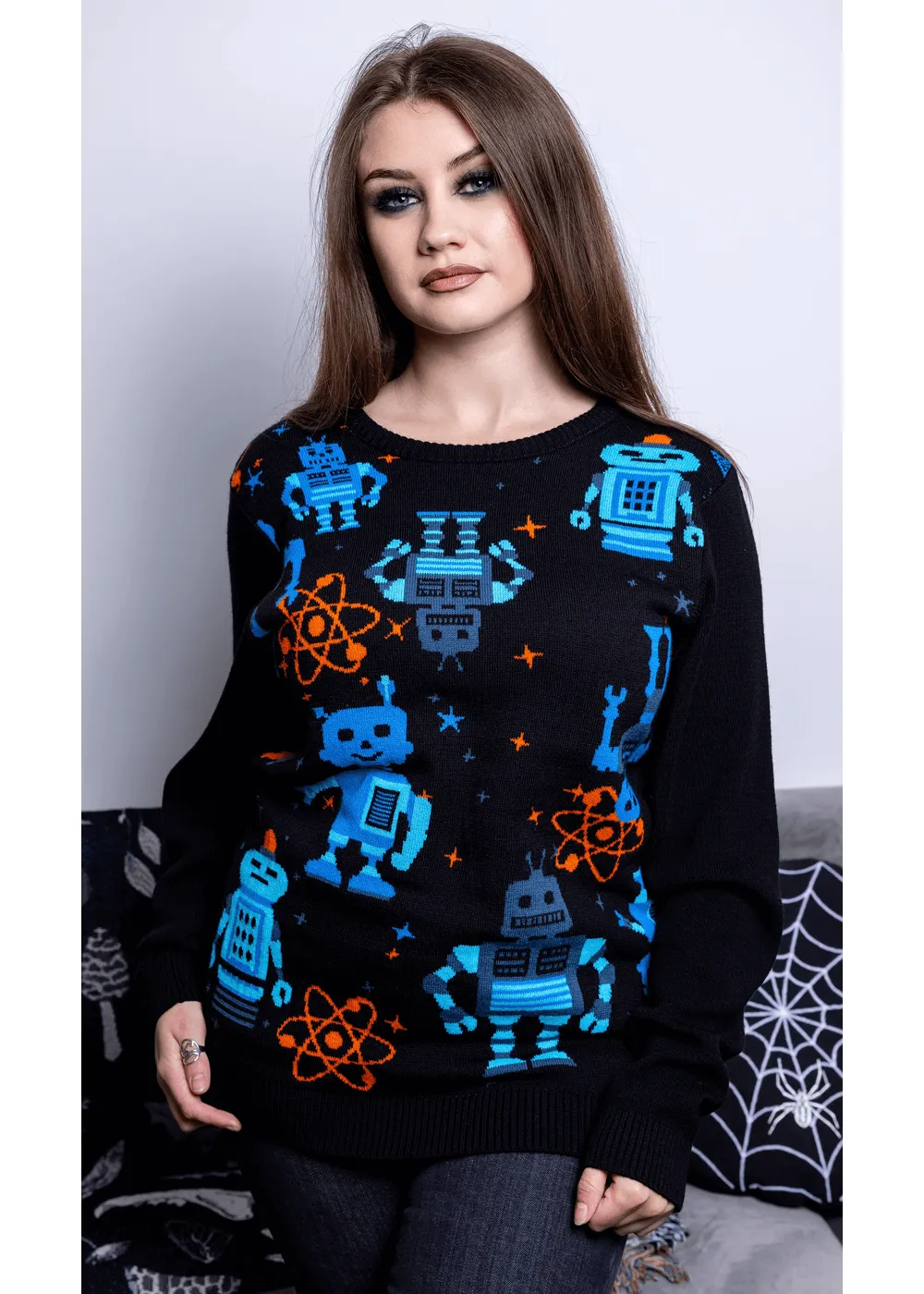 Run & Fly Robot Jumper Black