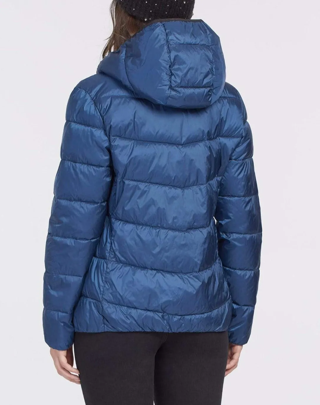 Short Iridescent Puffer Coat